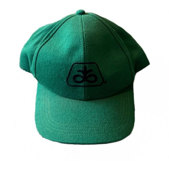 RED PIONEER HAT GREEN VINTAGE SNAPBACK HAT MADE IN USA - Picture 1 of 5